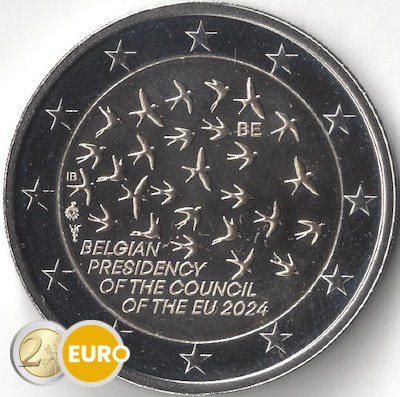 2 euro Belgie 2024 - EU-voorzitterschap UNC