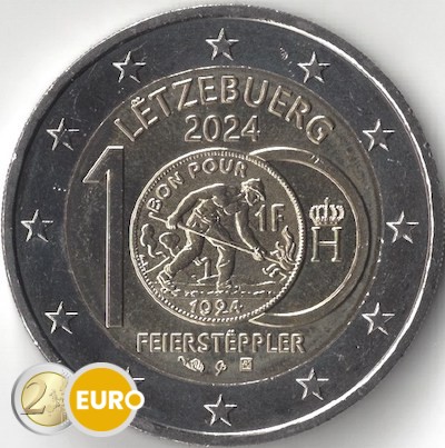 2 euro Luxemburg 2024 - 100 jaar Frank Feierstëppler UNC