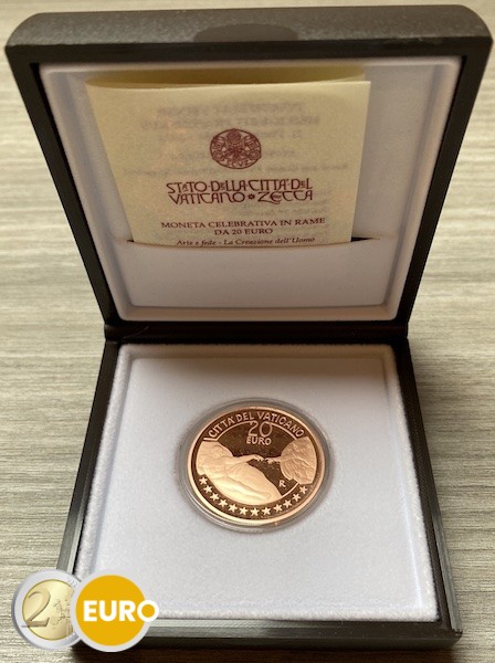 20 euro Vatican 2023 - Creation of Adam BE Proof copper