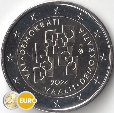 2 euros Finlande 2024 - Élections et démocratie UNC