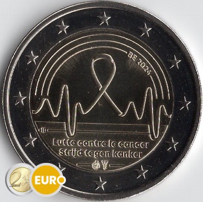 2 euros Belgique 2024 - Lutte contre le cancer UNC