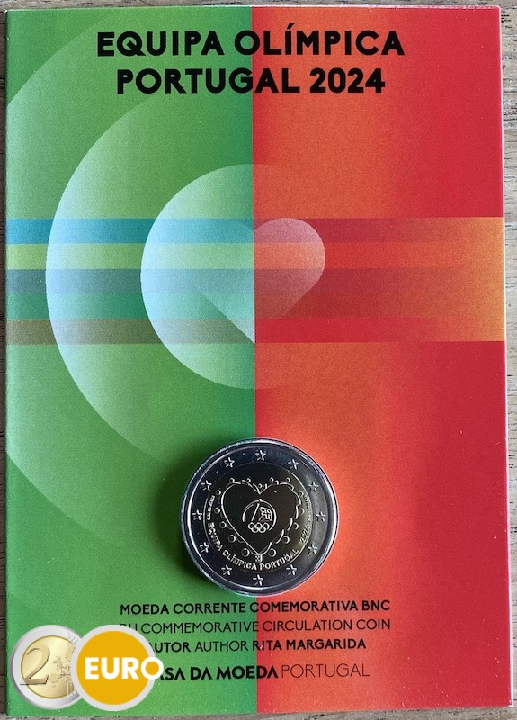 2 euros Portugal 2024 - Juegos Olímpicos BU FDC Coincard