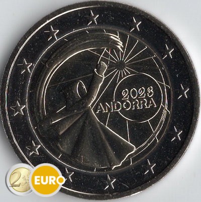 2 euros Andorra 2023 - Festivales del solsticio de verano UNC