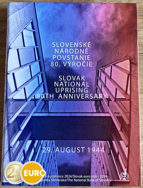 Serie de euro BE Proof Eslovaquia 2024 - Levantamiento Nacional Eslovaco