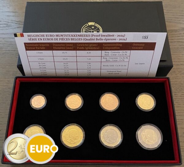 Serie de euro BE Proof Bélgica 2024