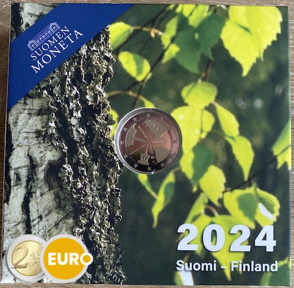 2 euros Finlandia 2024 - Gesellius, Lindgren, Saarinen BE Proof