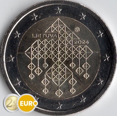 2 euros Lituanie 2024 - Jardins de paille UNC