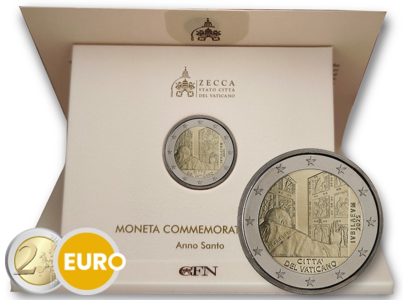 2 euros Vatican 2025 - Année Sainte Jubilé BU FDC