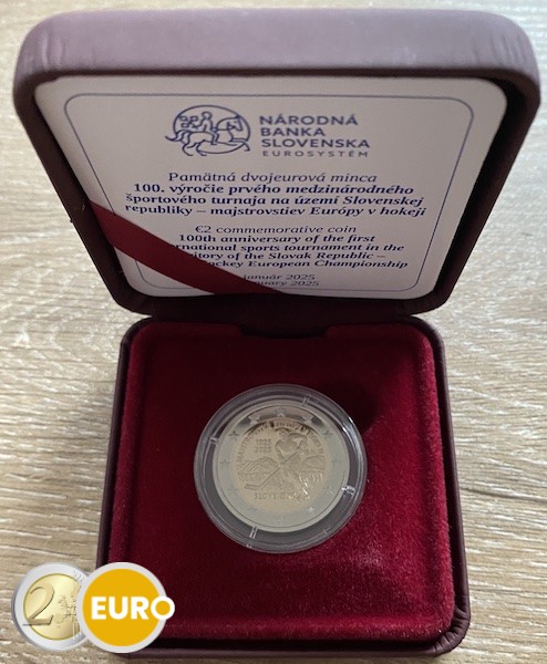 2 euro Slovakia 2025 - Ice hockey BE Proof