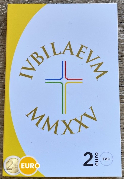 2 euro Italy 2025 - Holy Year Jubilee BU FDC Coincard