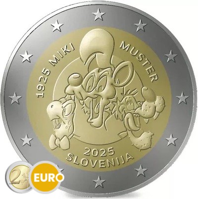 2 euros Slovénie 2025 - Miki Muster UNC