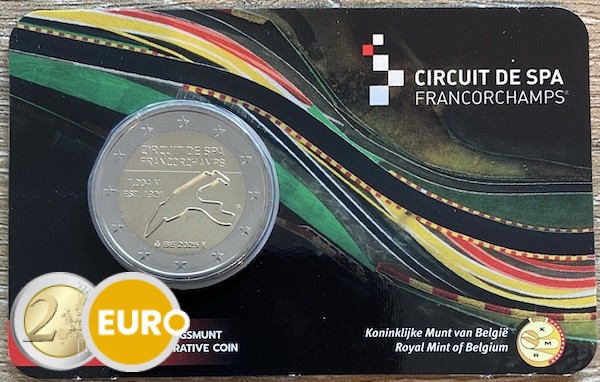2 euros Belgique 2025 - Spa-Francorchamps BU FDC Coincard NL