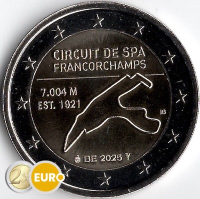 2 euros Belgique 2025 - Spa-Francorchamps UNC