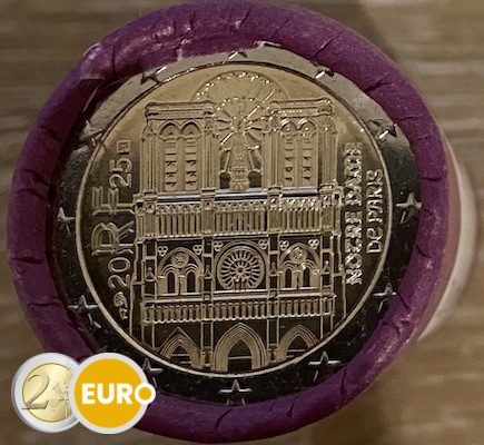Roll 2 euro France 2025 - Notre Dame of Paris UNC