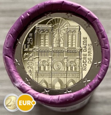 Rollo 2 euros Francia 2025 - Notre Dame de París UNC