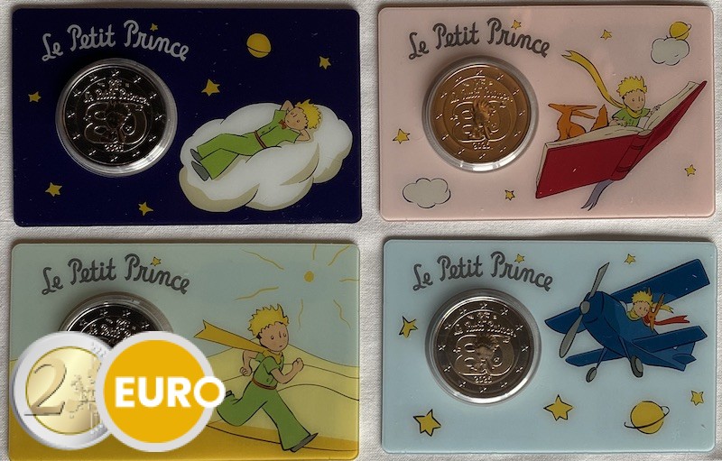 4 x 2 euros France 2026 - Petit Prince BU FDC Coincard