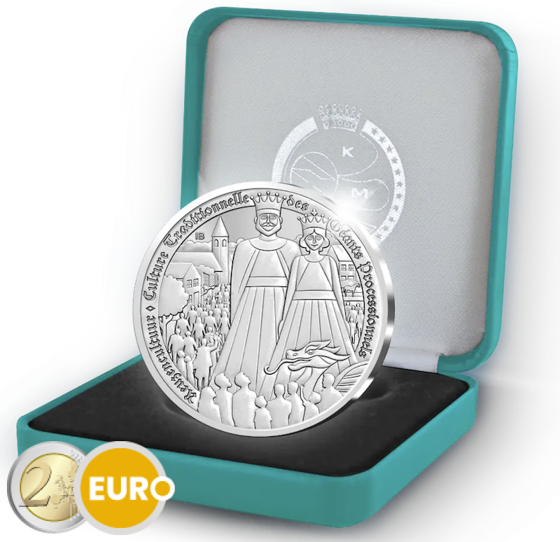 20 euros Belgique 2026 - Culture des géants BE Proof Argent