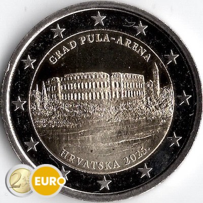 2 euros Croatie 2025 - Amphithéâtre de Pula UNC