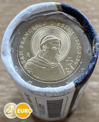 Rouleau 2 euros Italie 2026 - François d’Assise