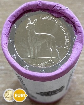Rouleau 2 euros Malte 2026 - Chien pharaon