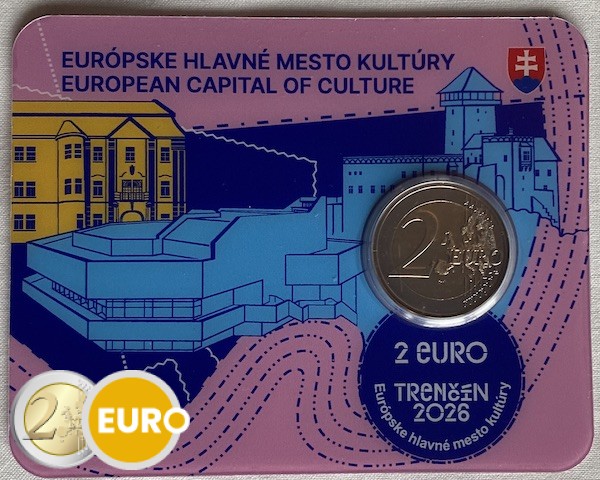 2 euros Slovaquie 2026 - Trenčín BU FDC Coincard