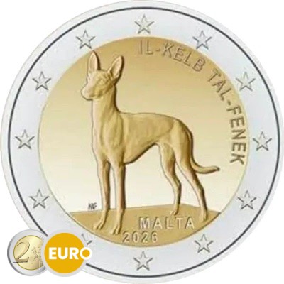 2 euros Malte 2026 - Chien pharaon BE Proof