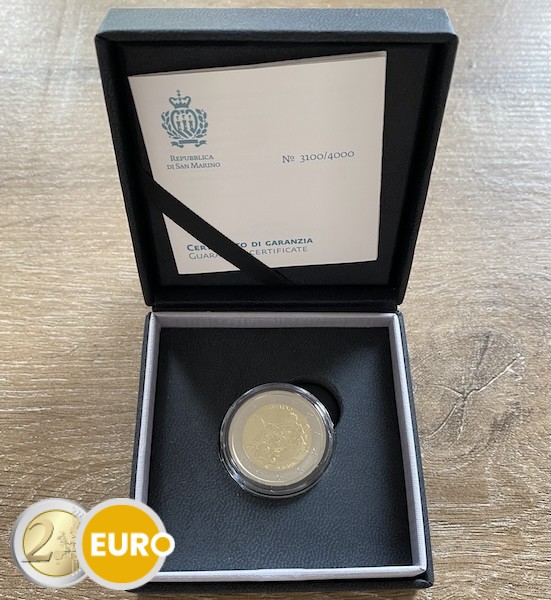 2 euros Saint-Marin 2026 - Titien Tiziano Vecellio BE Polissage inversé