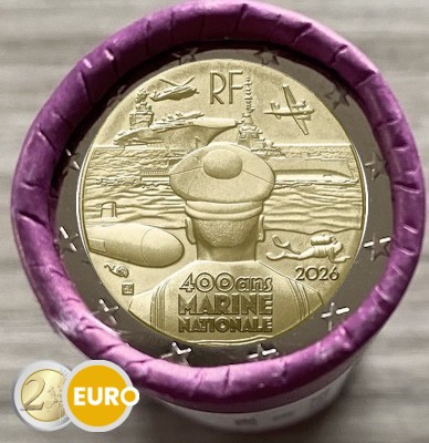 Rouleau 2 euros France 2026 - Marine nationale
