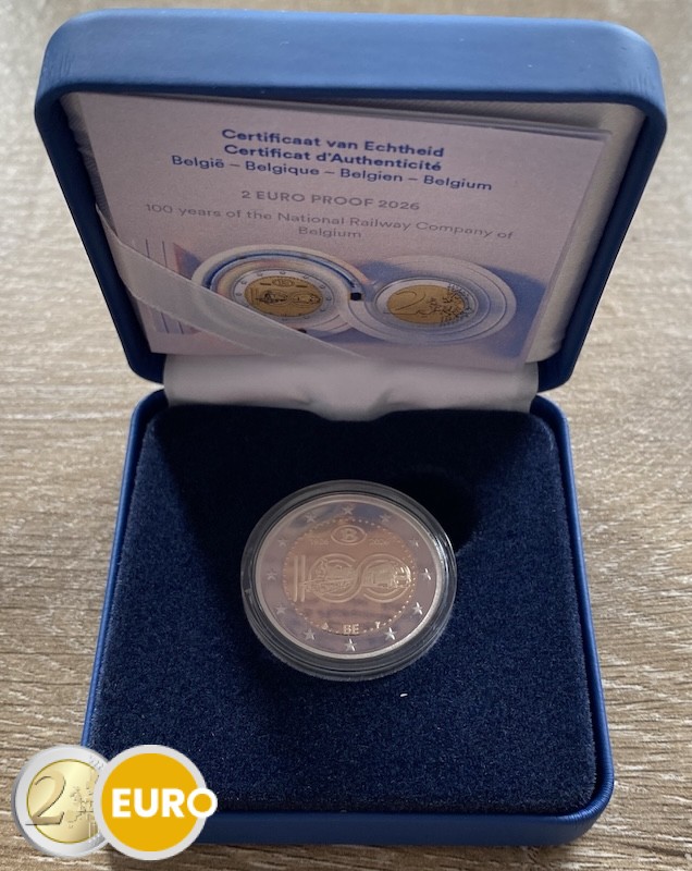 2 euros Belgique 2026 - SNCB BE Proof