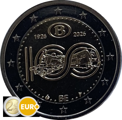 2 euros Belgique 2026 - SNCB UNC