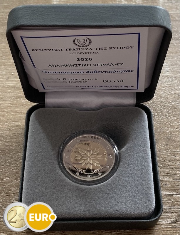 2 euros Chypre 2026 - Présidence de l'UE BE Proof
