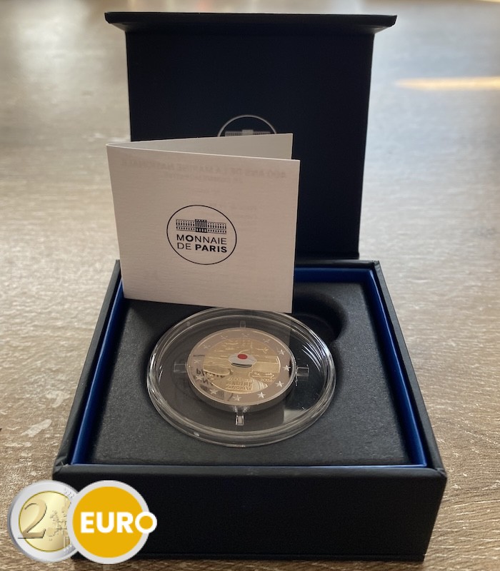 2 euros France 2026 - Marine nationale BE Proof colorisé