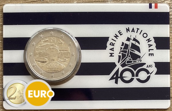 2 euros France 2026 - Marine nationale BU FDC Coincard