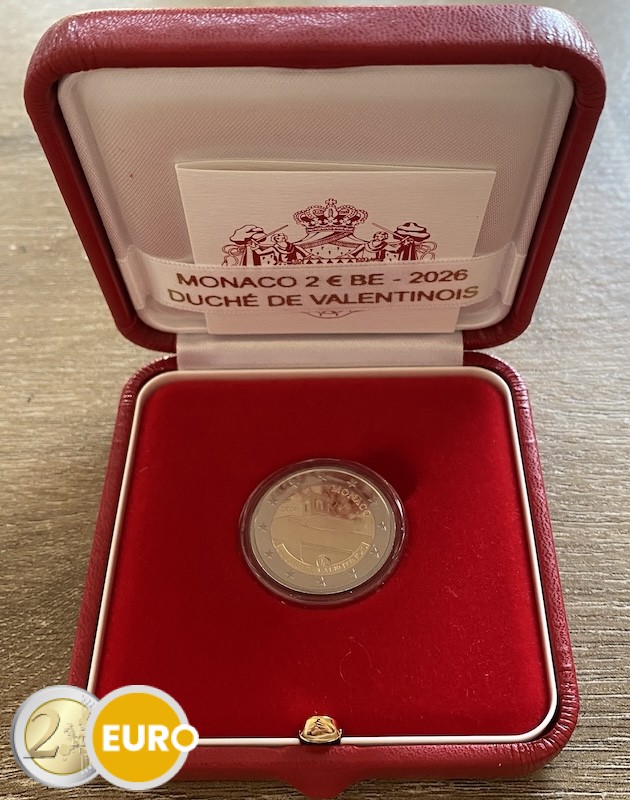2 euros Monaco 2026 - Duché de Valentinois BE Proof