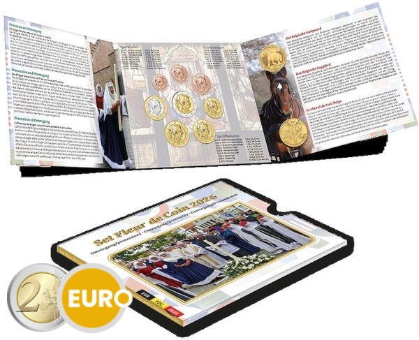 Serie de euro BU FDC Bélgica 2026 Ommegang - Procesiones