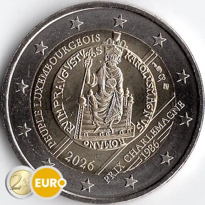 2 euros Luxembourg 2026 - Prix Charlemagne UNC