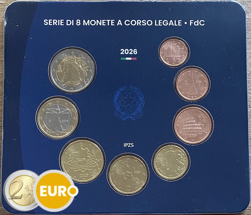 Série euro BU FDC Italie 2026